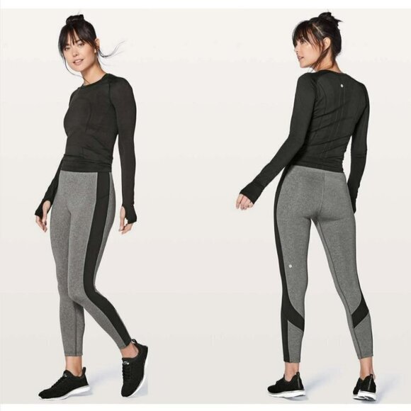 Lululemon | Box It Out Tights in Heathered Black / Black - Picture 1 of 11